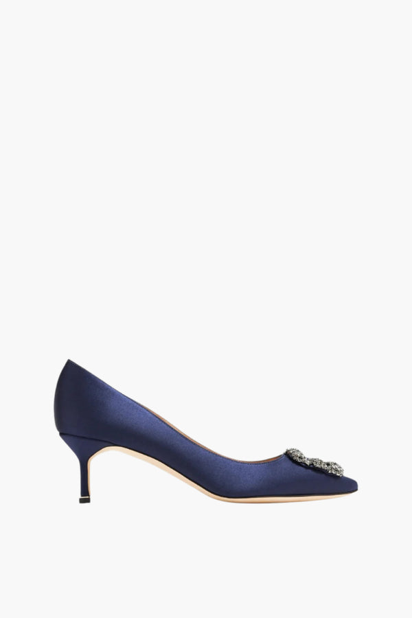 MANOLO BLAHNIK Hangisi Satin Pumps