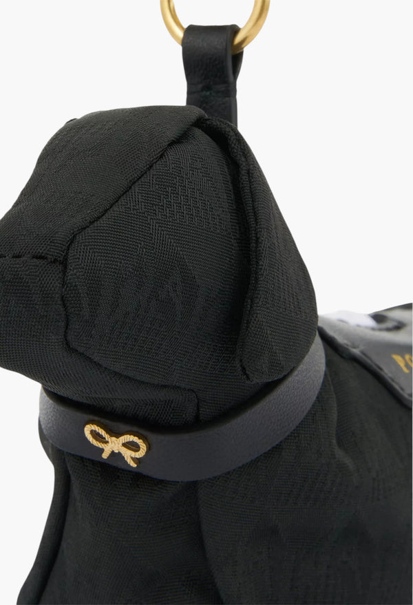 Dog Poo Logo-Embellished Woven Bag Charm