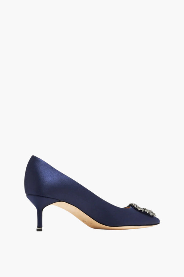 MANOLO BLAHNIK Hangisi Satin Pumps