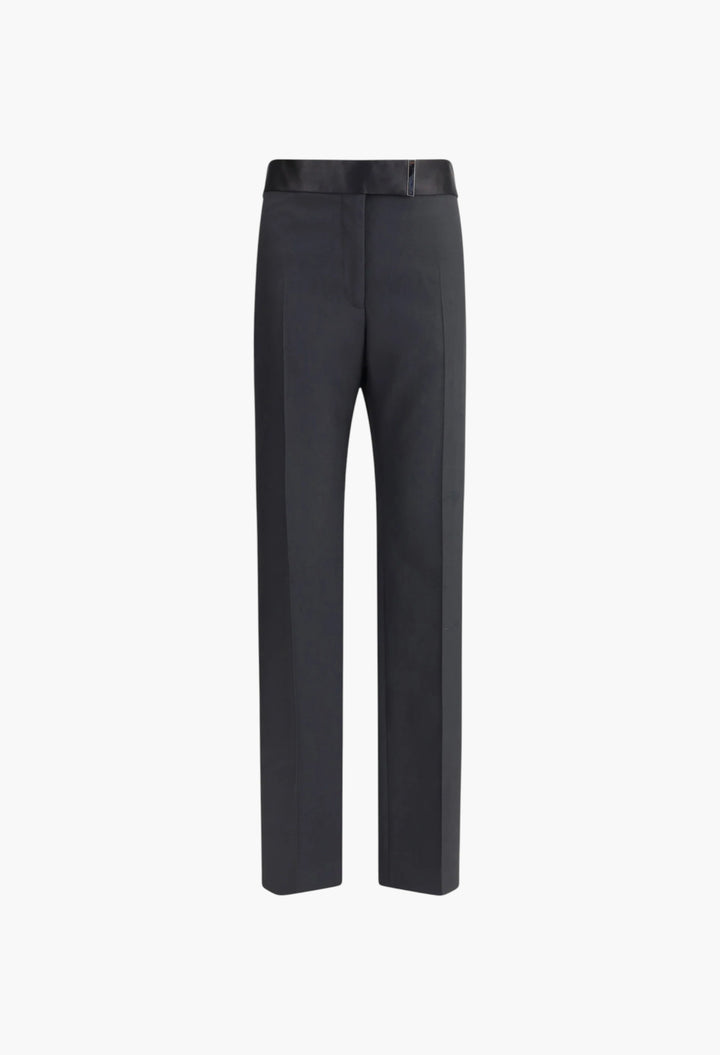Woll And Silk Pants - GLAM MODA
