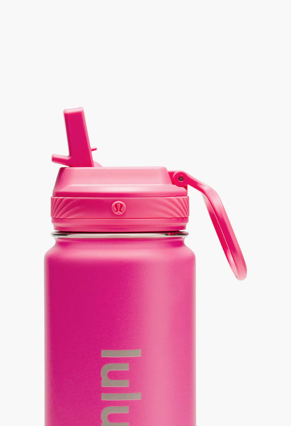 Racer Pink - Back to Life Sport Bottle 24oz Straw Lid