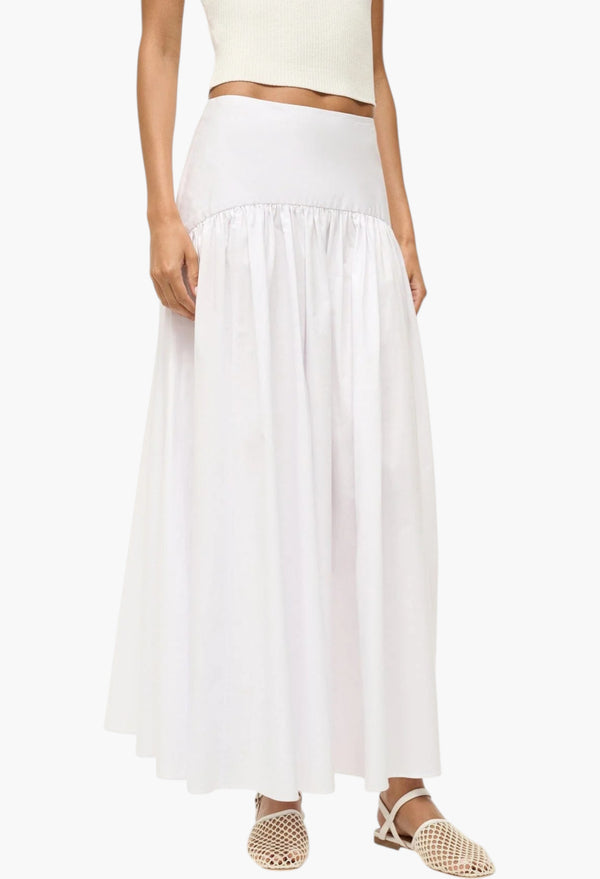 White - Procida Linen Skirt Pop Sardines