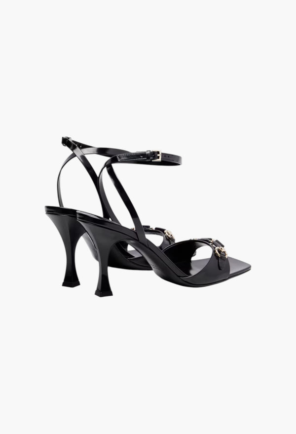 Selene Horsebit patent leather sandals