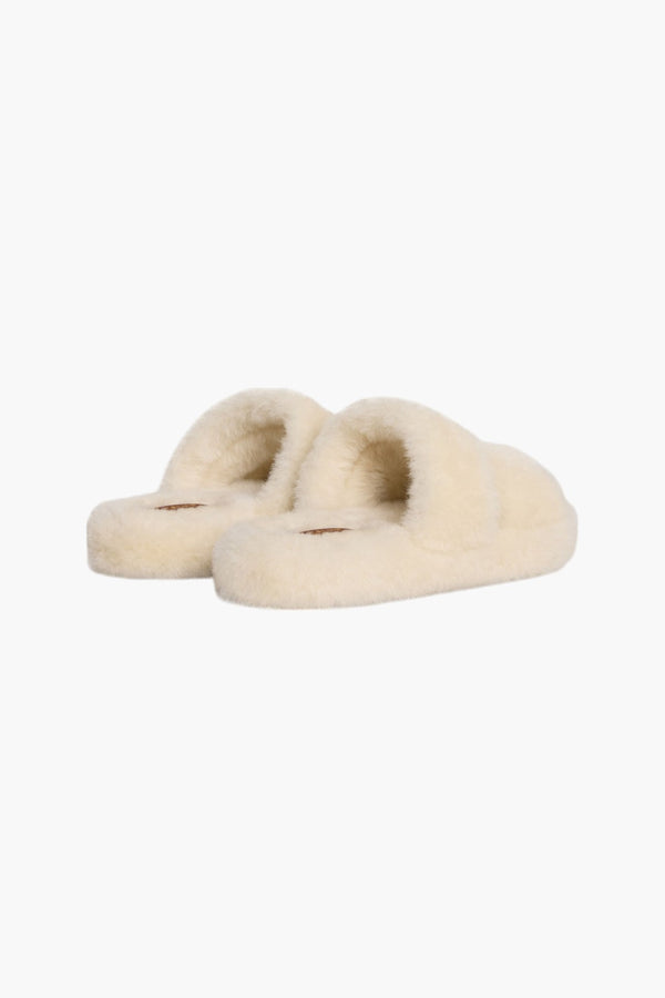 Fur Triomphe Open Slide in Shearling Slides