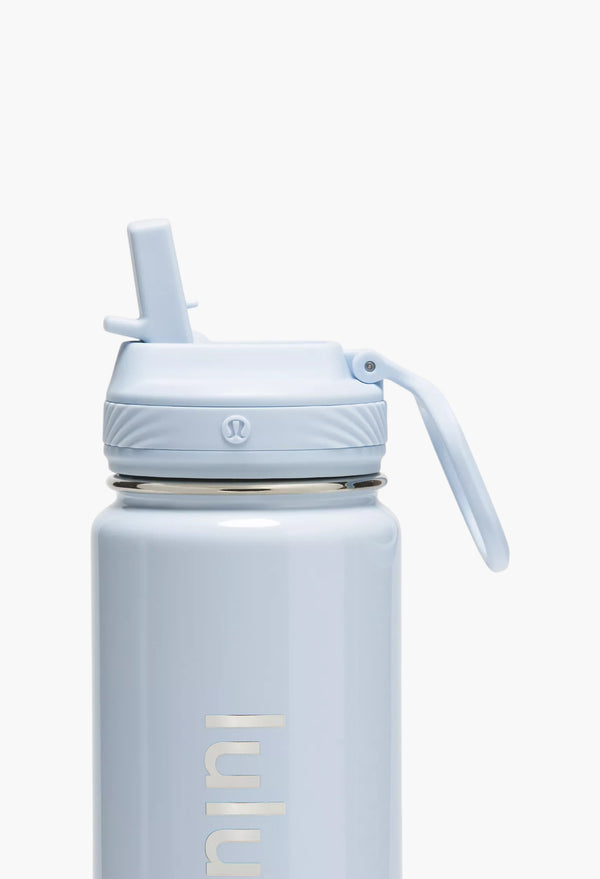 Starch Blue/Silver - Back to Life Sport Bottle 24oz Straw Lid Shine