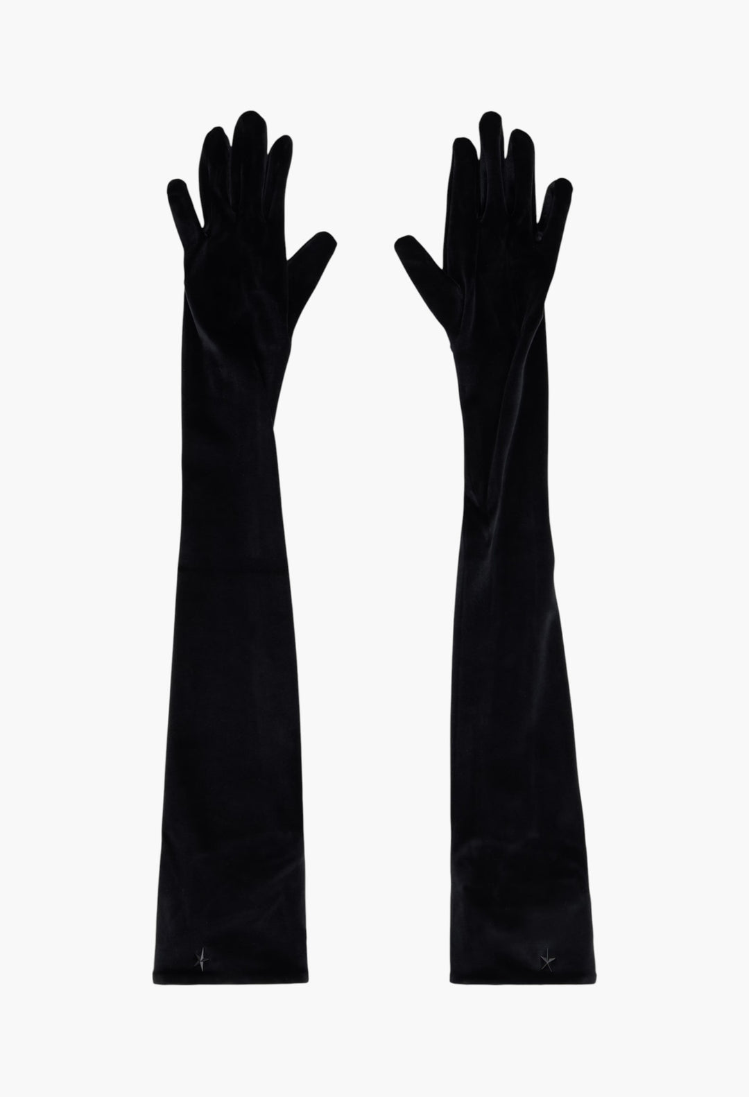 Black Velour Gloves - GLAM MODA