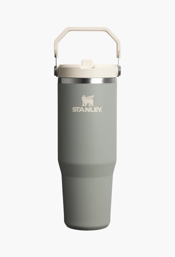 Sage Grey - The IceFlow™ Flip Straw Tumbler | 30 OZ