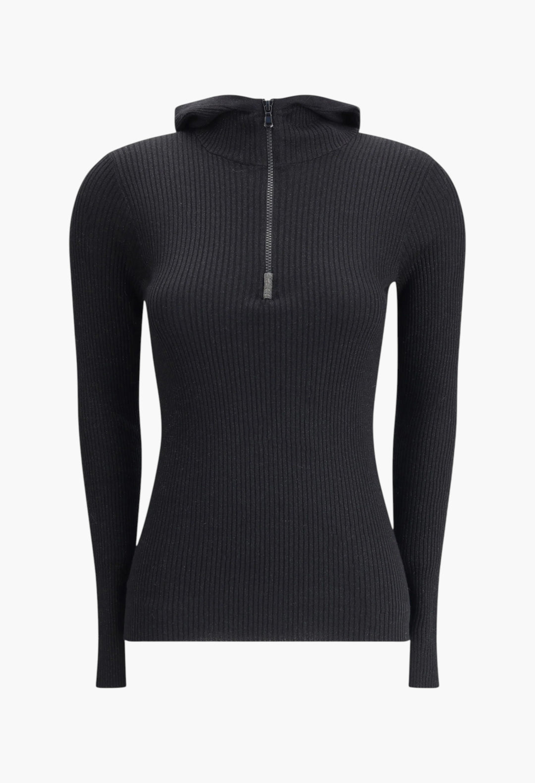 Hooded Long Sleeve Sweater - GLAM MODA