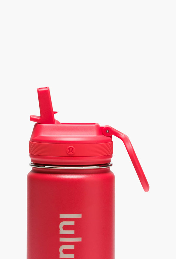 Lulu Red - Back to Life Sport Bottle 18oz Straw Lid