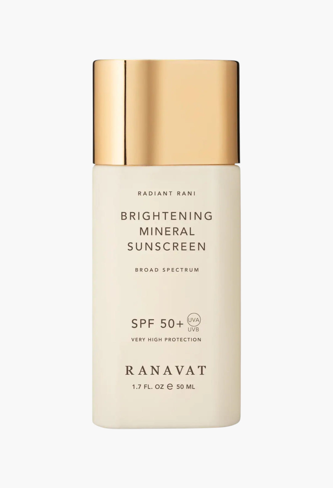 Daily Brightening Mineral Face Sunscreen, SPF 50+ With Saffron For Dark Spots And Squalane For Moisture - GLAM MODA