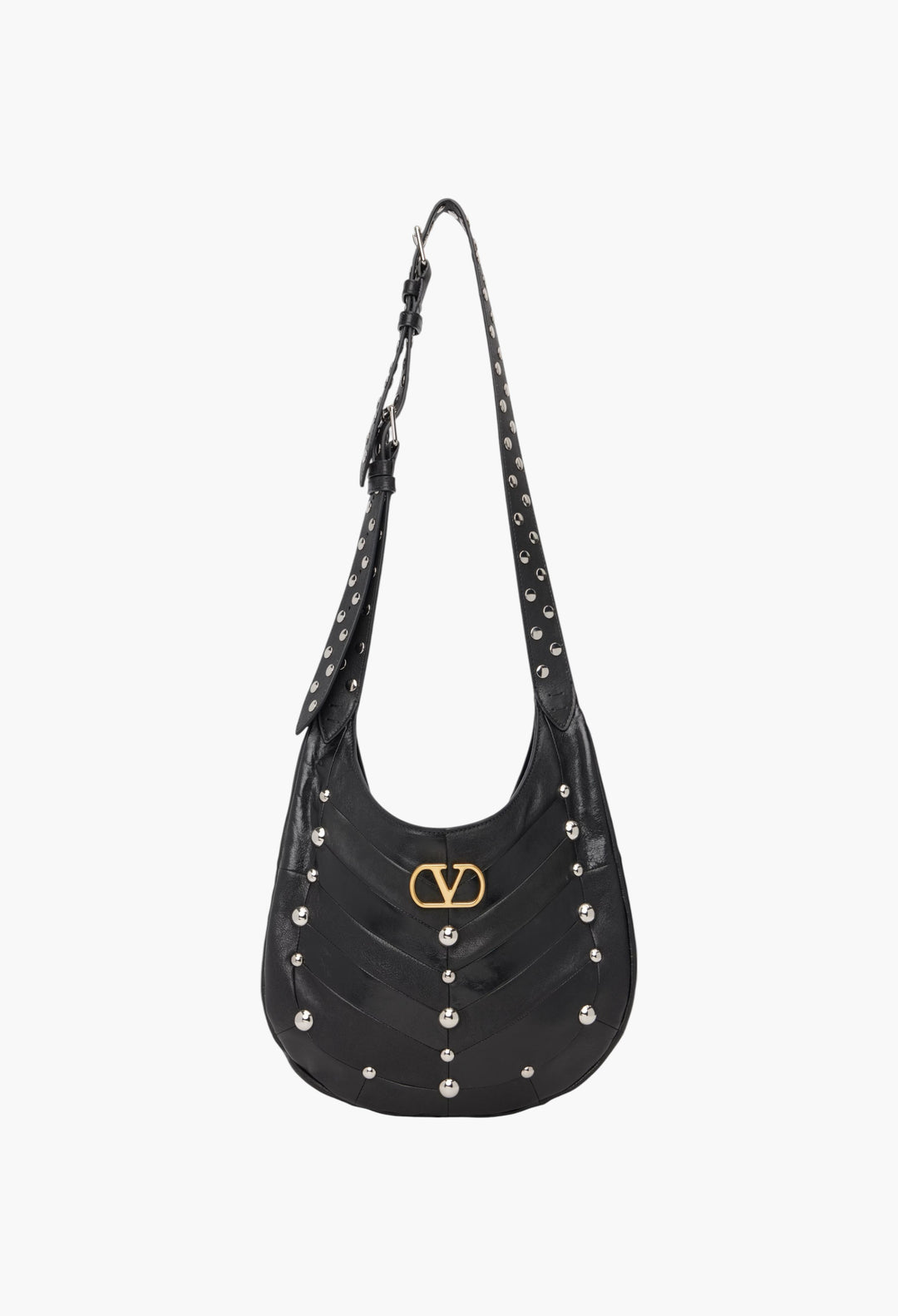 Black Boho Small Nappa Leather Tote - GLAM MODA