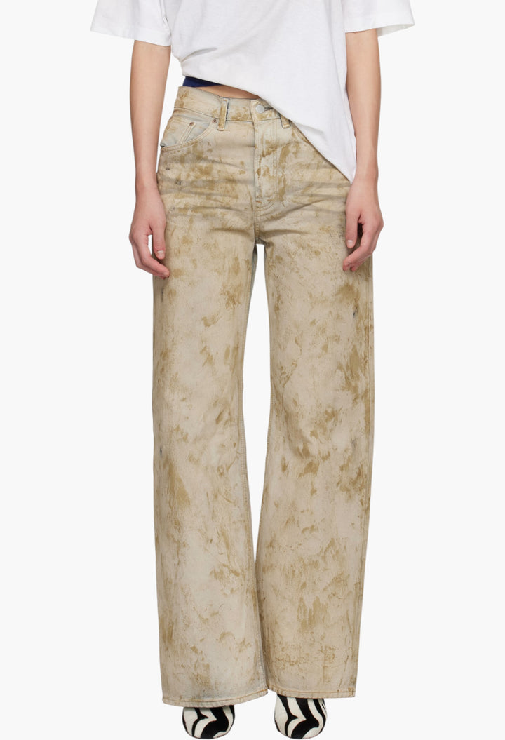 Beige 2021F Regular Fit Jeans - GLAM MODA