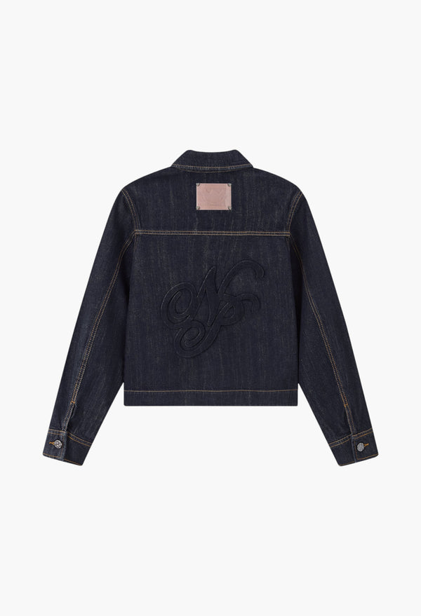 Trucker Denim Jacket Washed Dark