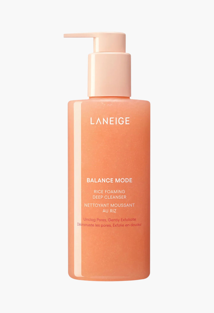 Balance Mode Rice Foaming Gel Cleanser with Glycolic Acid to Control Shine & Unclog Pores - GLAM MODA