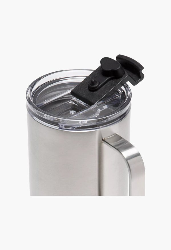 Stainless Steel/Black - Insulated Mug 20oz