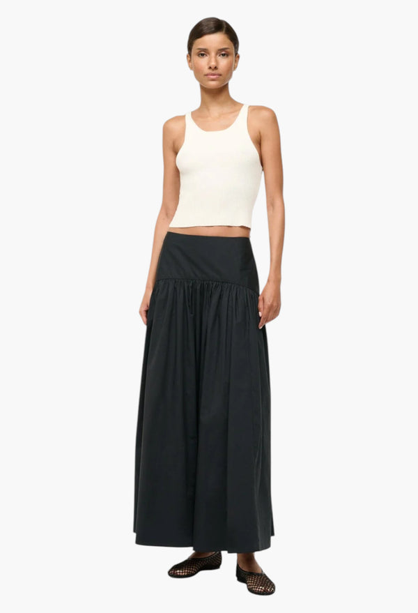 Black - Procida Linen Skirt Pop Sardines