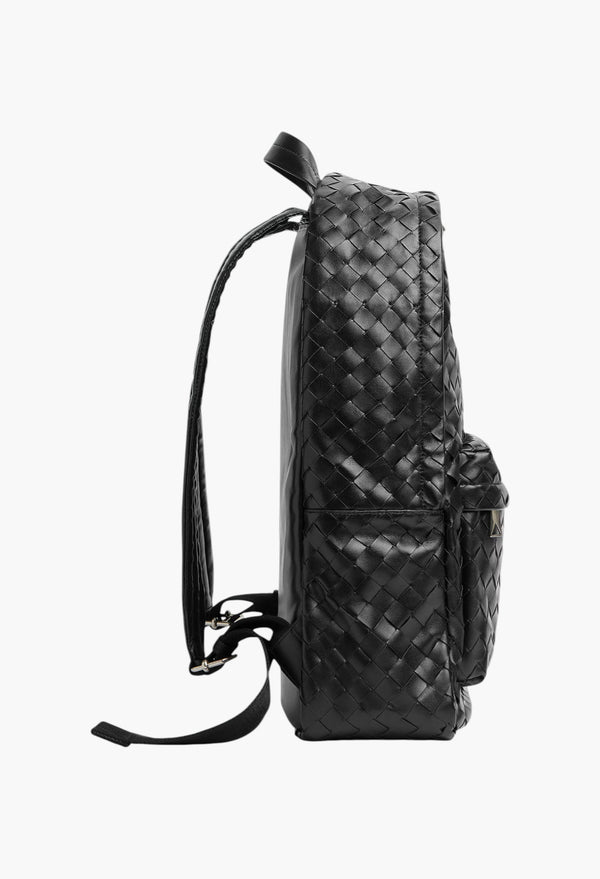 Unisex Medium Backpack in Intrecciato Leather