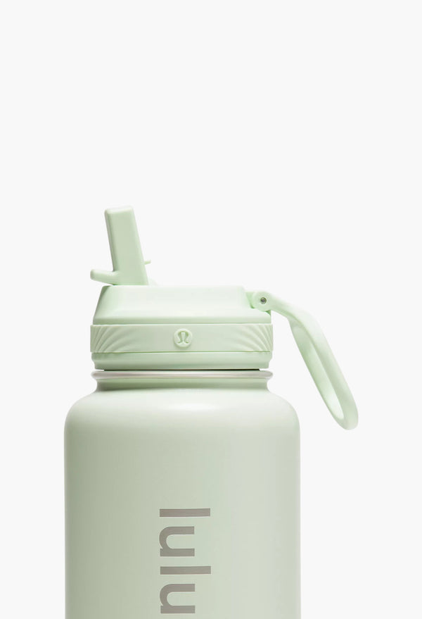 Kohlrabi Green - Back to Life Sport Bottle 32oz Straw Lid