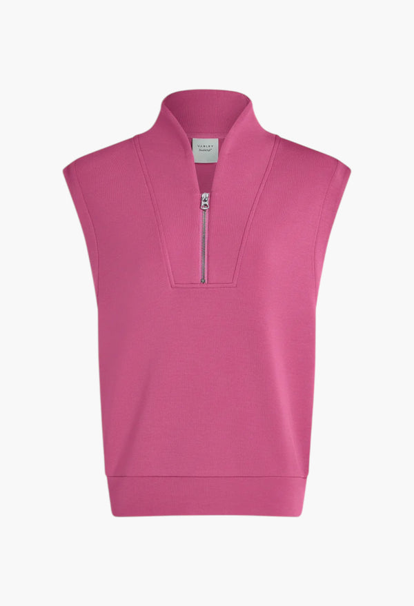 Ibis Rose - Loretta Half-Zip Sleeveless Sweat