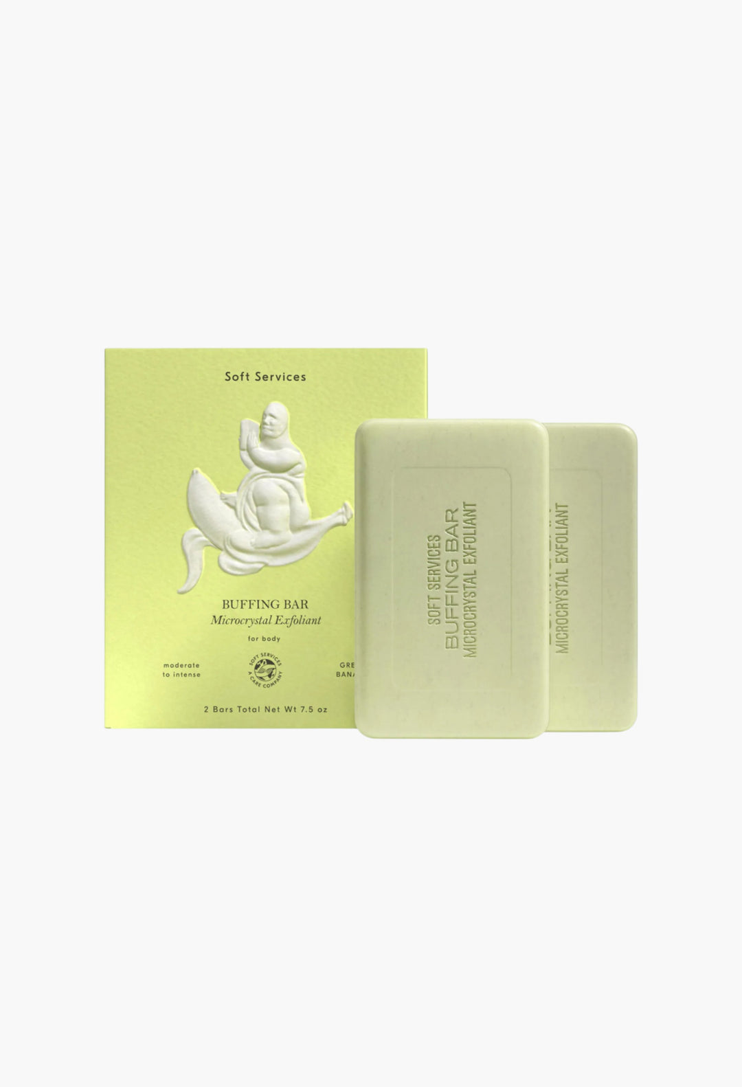 Green Banana Buffing Bar Exfoliating Body Bar for KP and Ingrown Hair (2 pack) - GLAM MODA