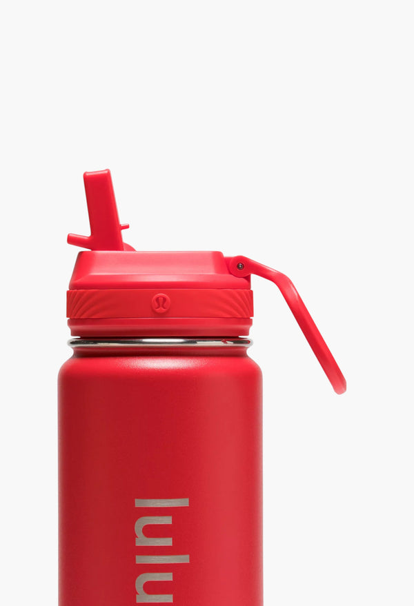 Lulu Red - Back to Life Sport Bottle 24oz Shine