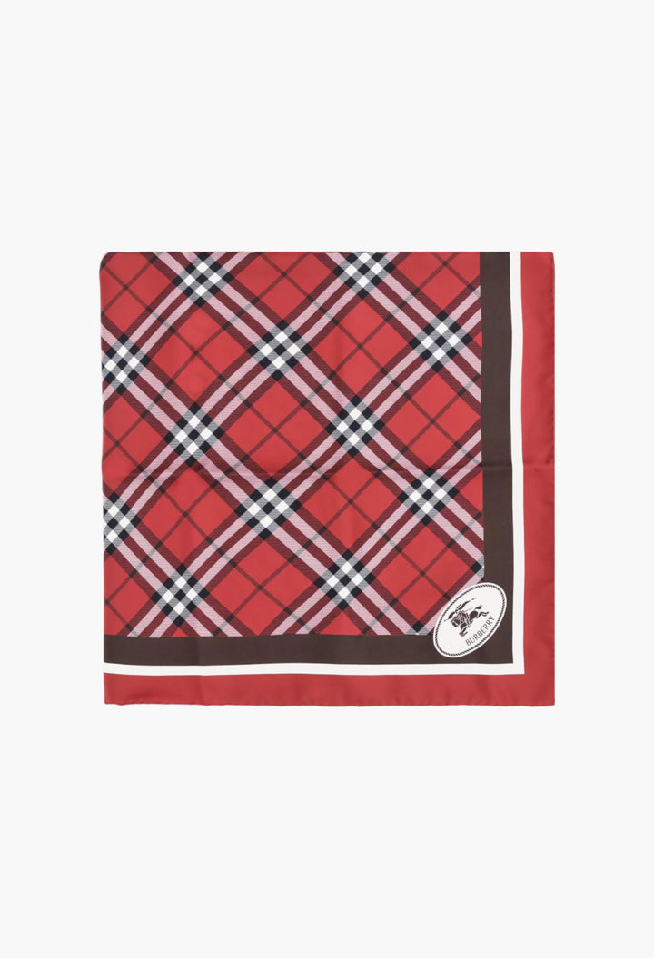 Silk Check Scarf - GLAM MODA