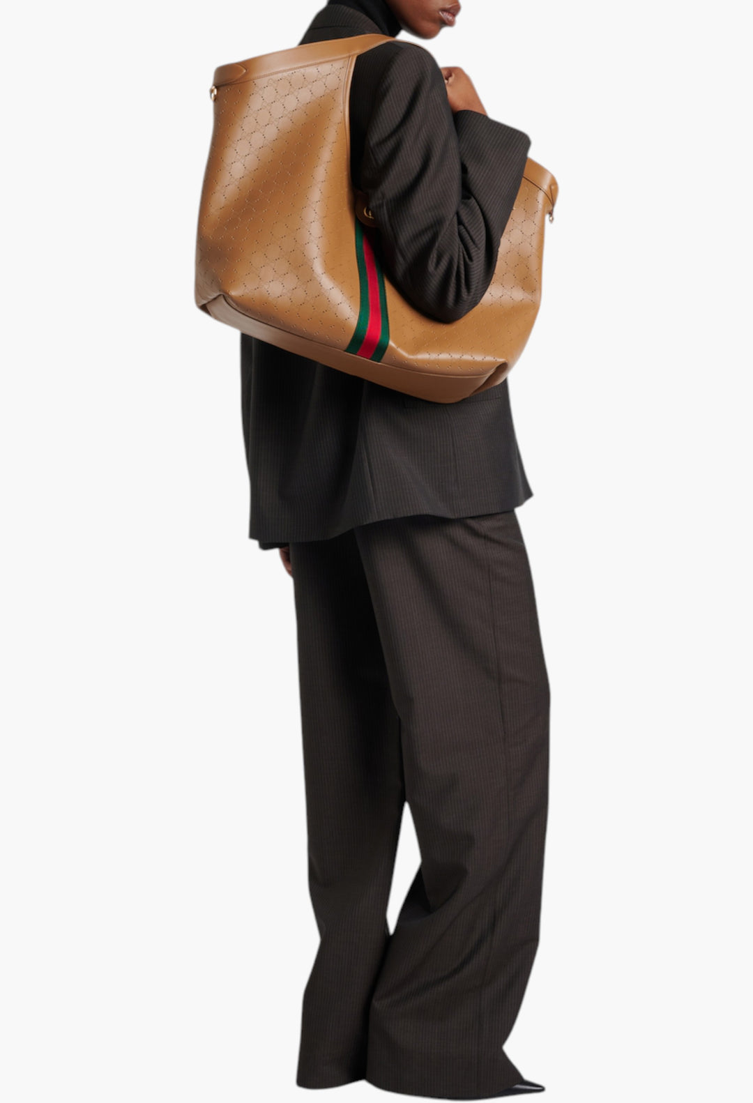 Gucci Giglio Large Leather Tote Bag