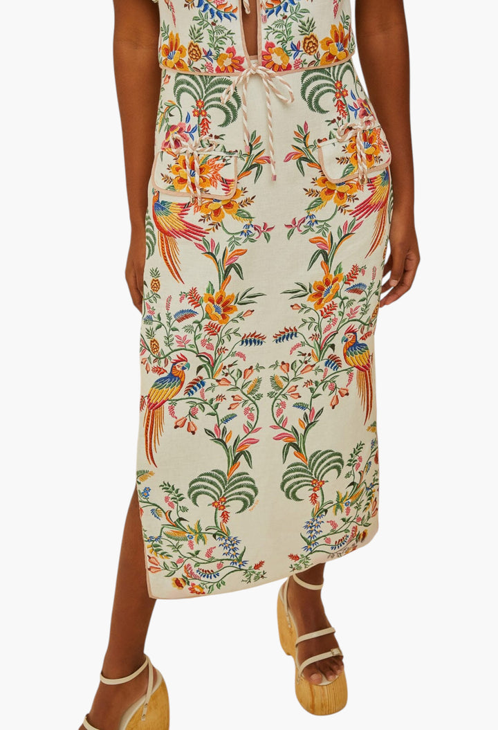 Delicate Forest Midi Skirt - GLAM MODA