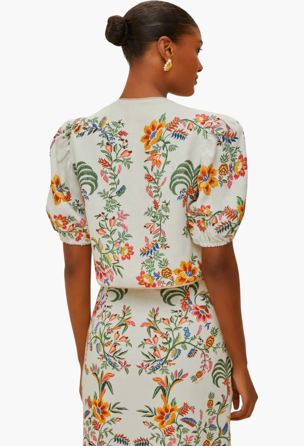 Delicate Forest Scarves Blouse - GLAM MODA