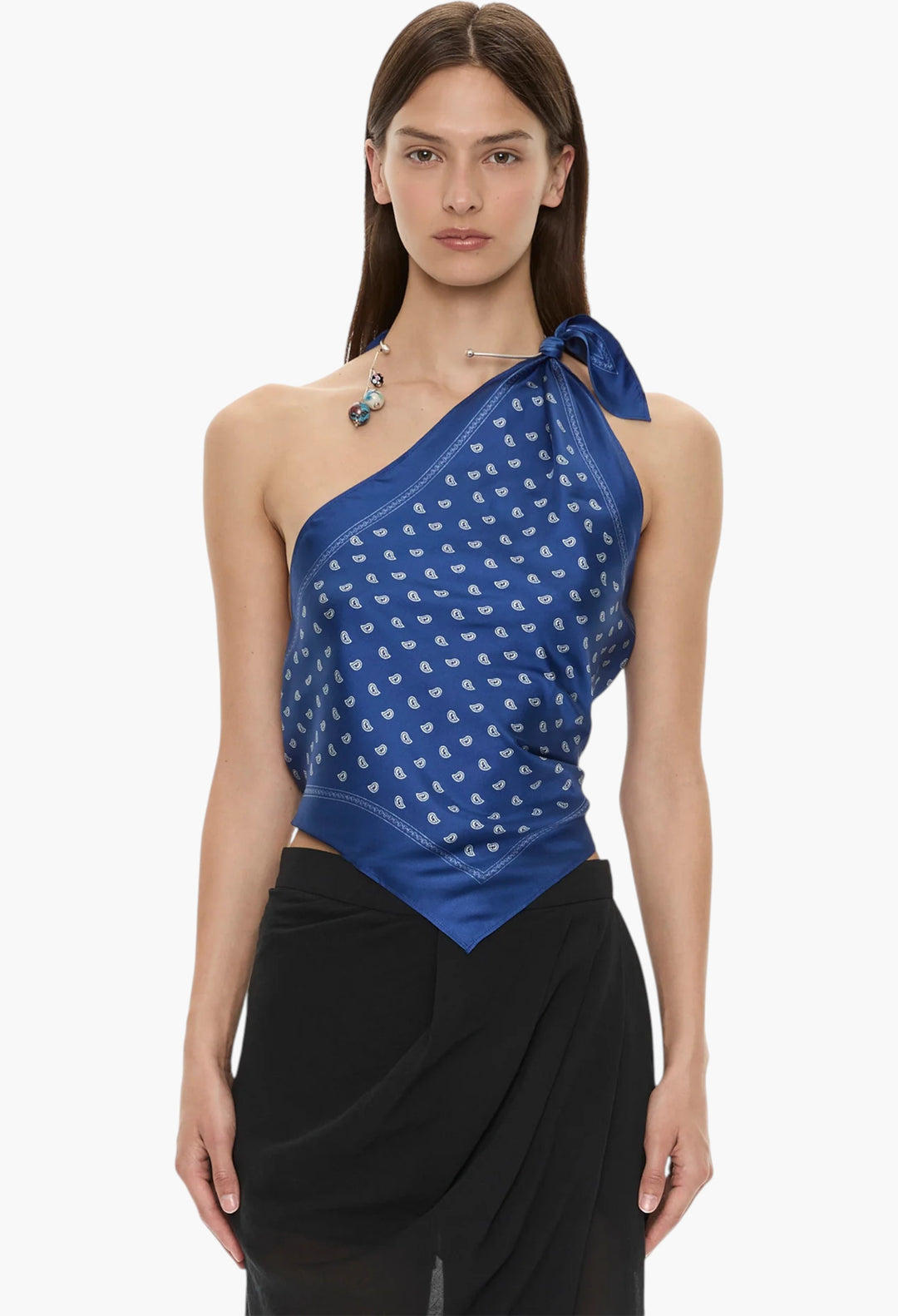 Bandana Scarf Tie Top