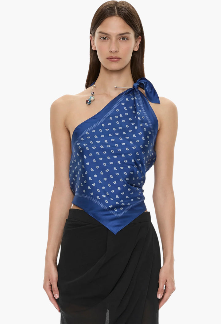 Bandana Scarf Tie Top