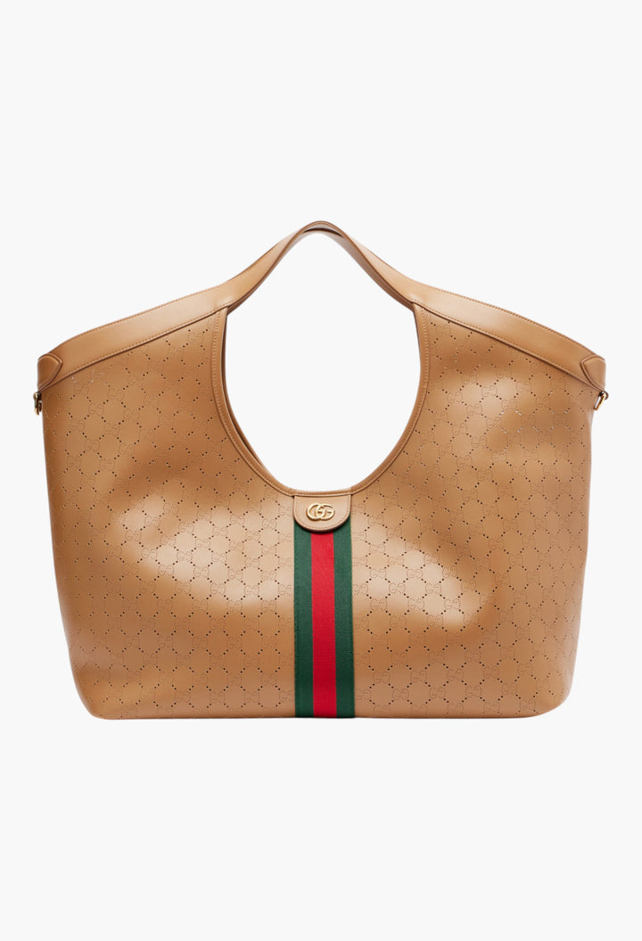 Gucci Giglio Large Leather Tote Bag