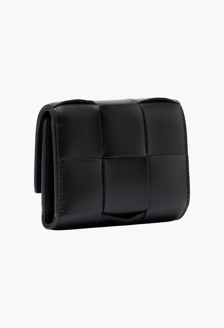 Cassette Small Intreccio Leather Wallet - GLAM MODA