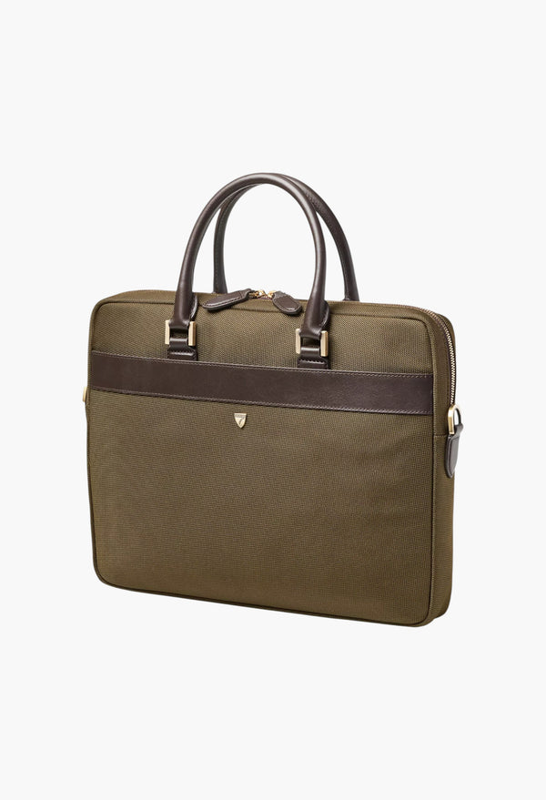 Slim Briefcase Woven Brief Case