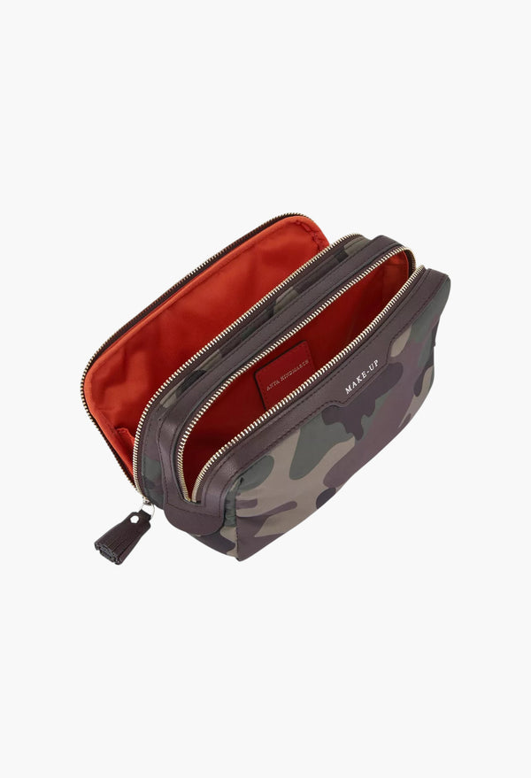 Camouflage-Pattern Nylon Makeup Bag
