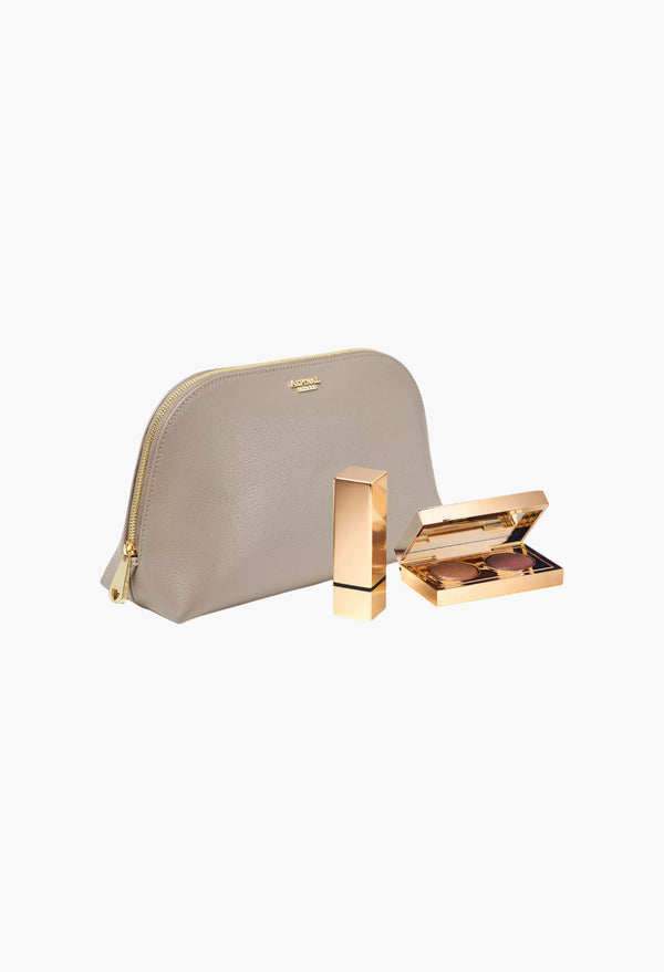 Classic Small Saffiano-Leather Cosmetic Case