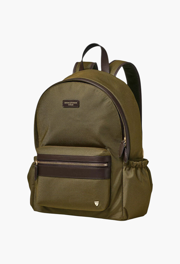 Logo-Embellished Woven Backpack
