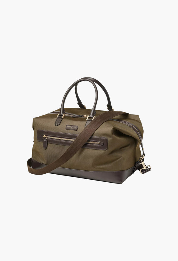 Weekend Logo-Embellished Woven Duffle Bag
