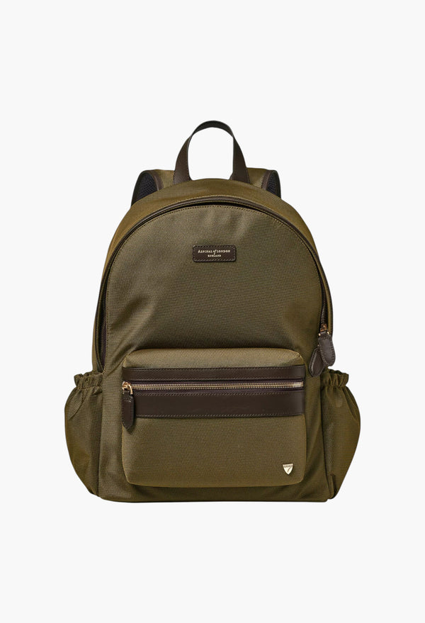Logo-Embellished Woven Backpack