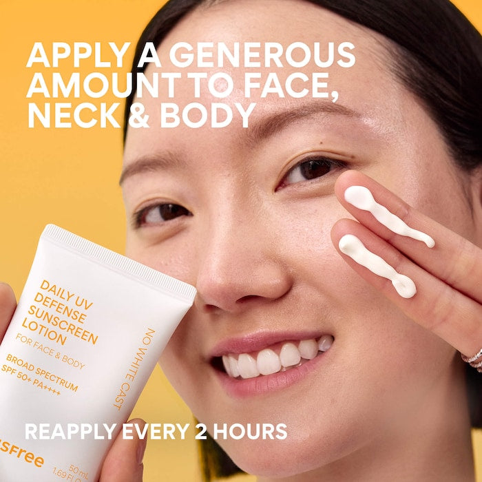 Daily UV Defense Invisible Korean Sunscreen Lotion Broad Spectrum SPF 50+ PA++++ - GLAM MODA