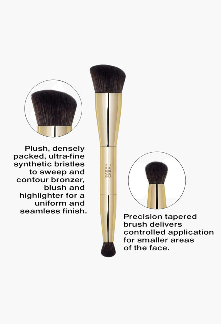 The Dual Contour Brush - Precision Cheek And Eye Brush For Quick Coloration And Sculpting - GLAM MODA