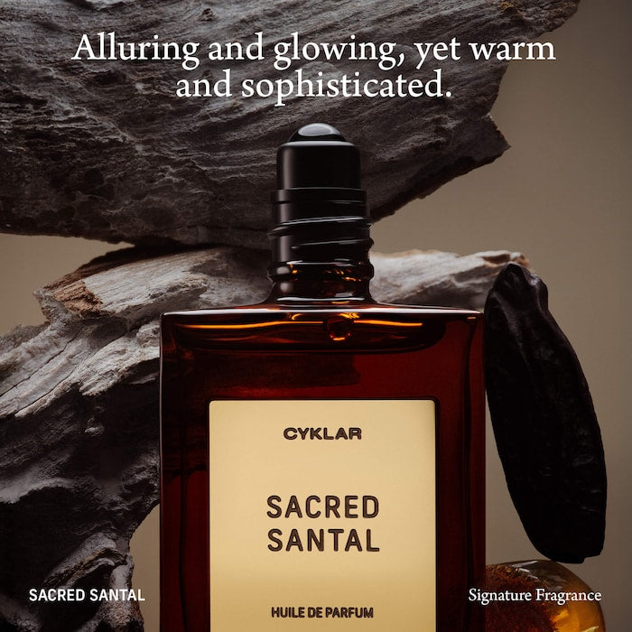 Sacred Santal Roll-On Perfume Oil with Vanilla and Cashmere Wood - GLAM MODA
