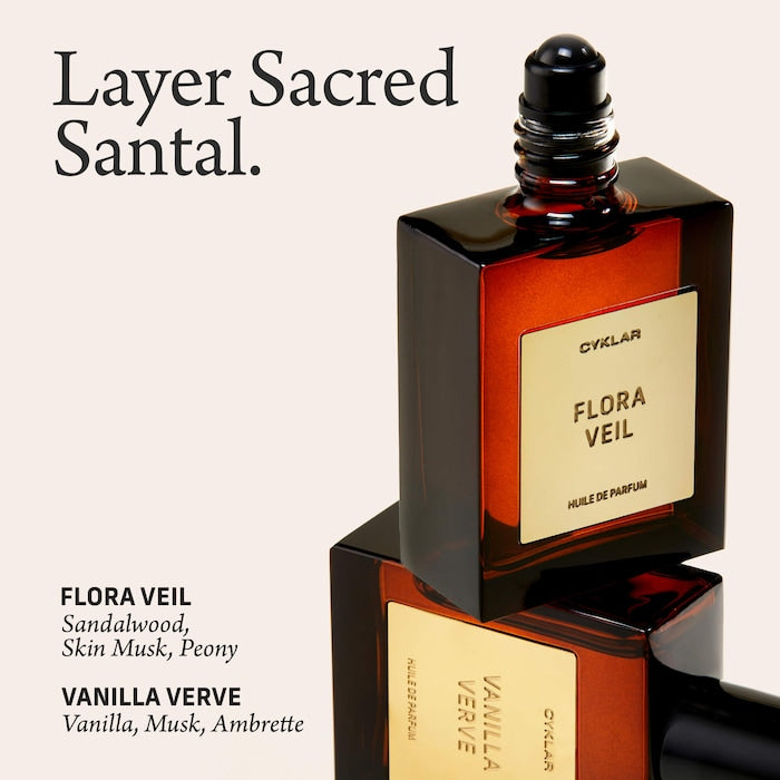 Sacred Santal Roll-On Perfume Oil with Vanilla and Cashmere Wood - GLAM MODA