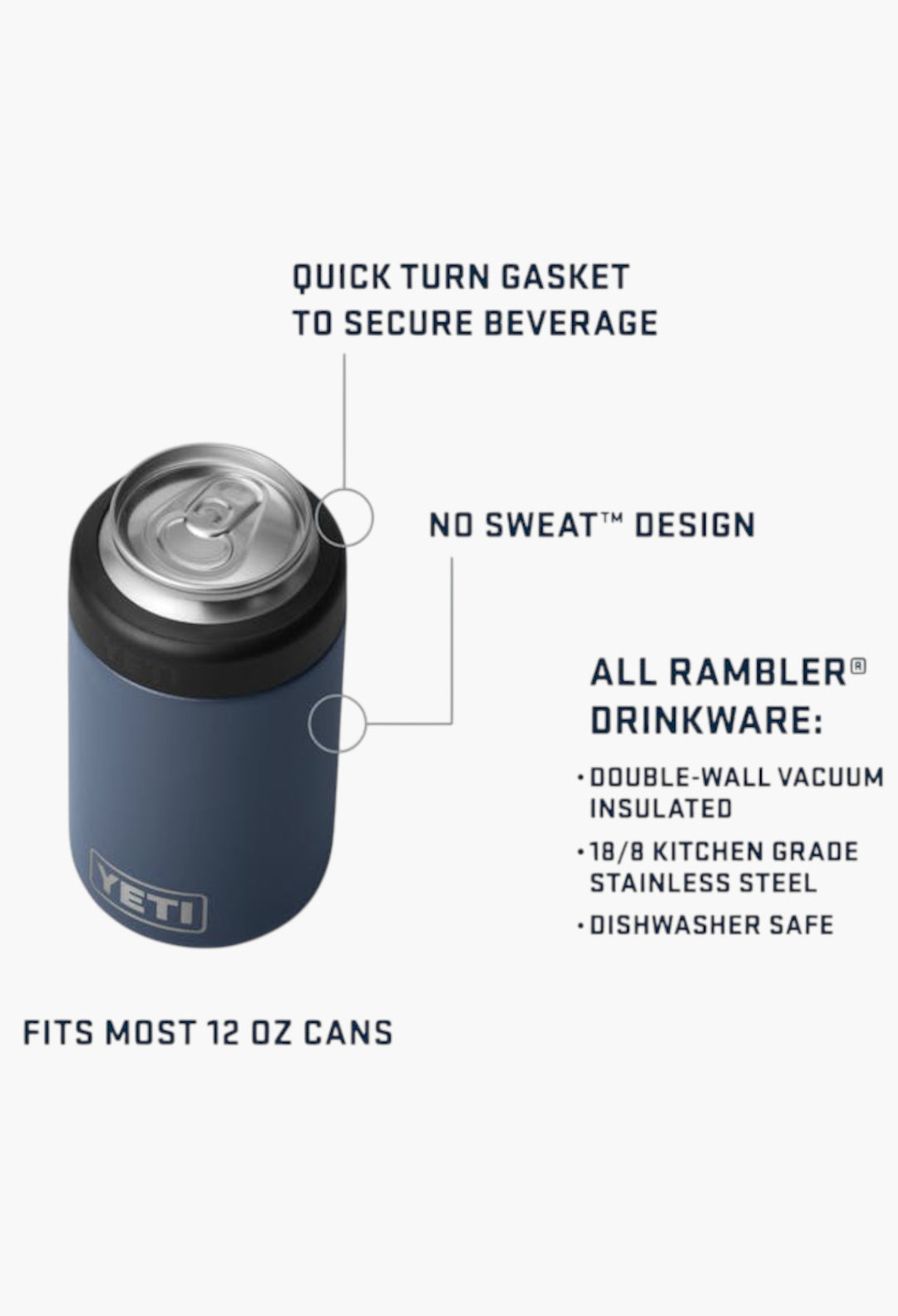 Rambler® - 12 Oz Colster® Can Cooler - GLAM MODA