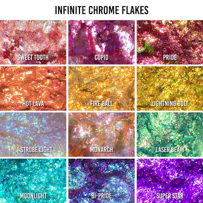 Infinite Chrome Flakes Multichrome Gel for Eyes & Face - GLAM MODA