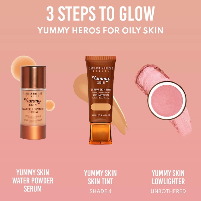 Yummy Skin Blurring Balm Powder Lowlighter Soft Glow Highlighter - GLAM MODA