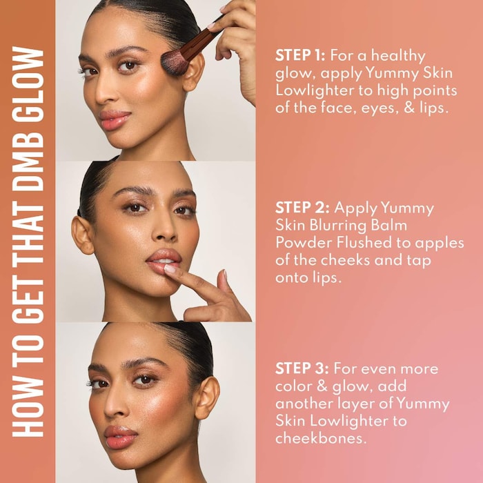 Yummy Skin Blurring Balm Powder Lowlighter Soft Glow Highlighter - GLAM MODA