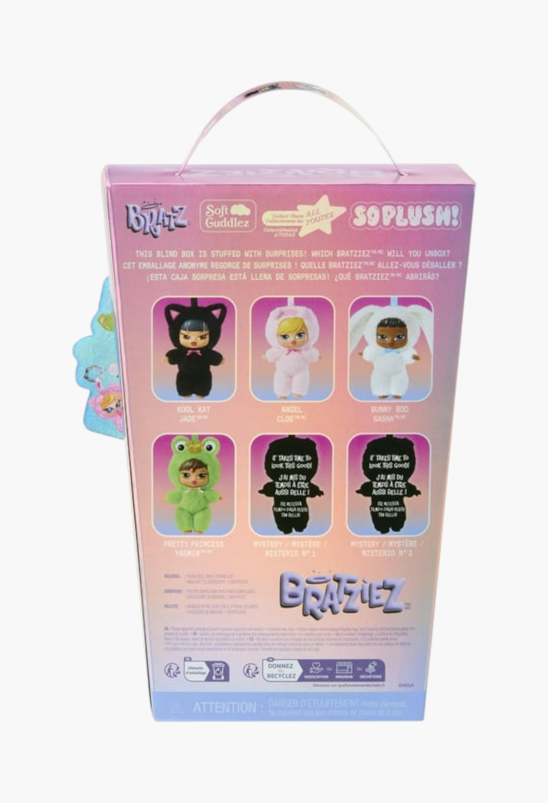 Bratz Bratziez Iconz Series Plush Blind Box With Charm Clip And Accessory, Collectible Characters - GLAM MODA