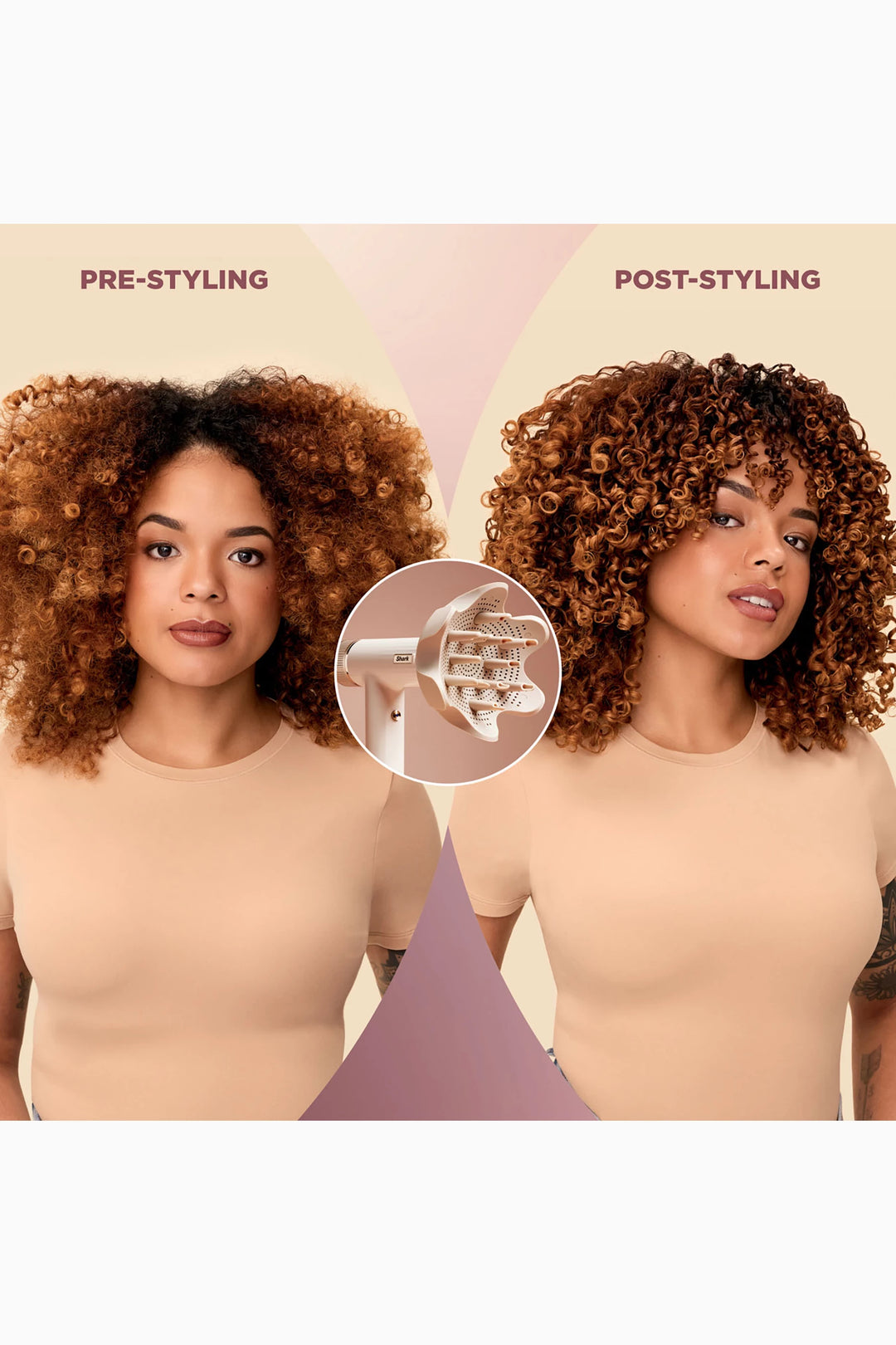 Shark SpeedStyle RapidGloss Finisher, High-Velocity Hair Dryer and 5 Styling Attachments, White, HD352ME - GLAM MODA
