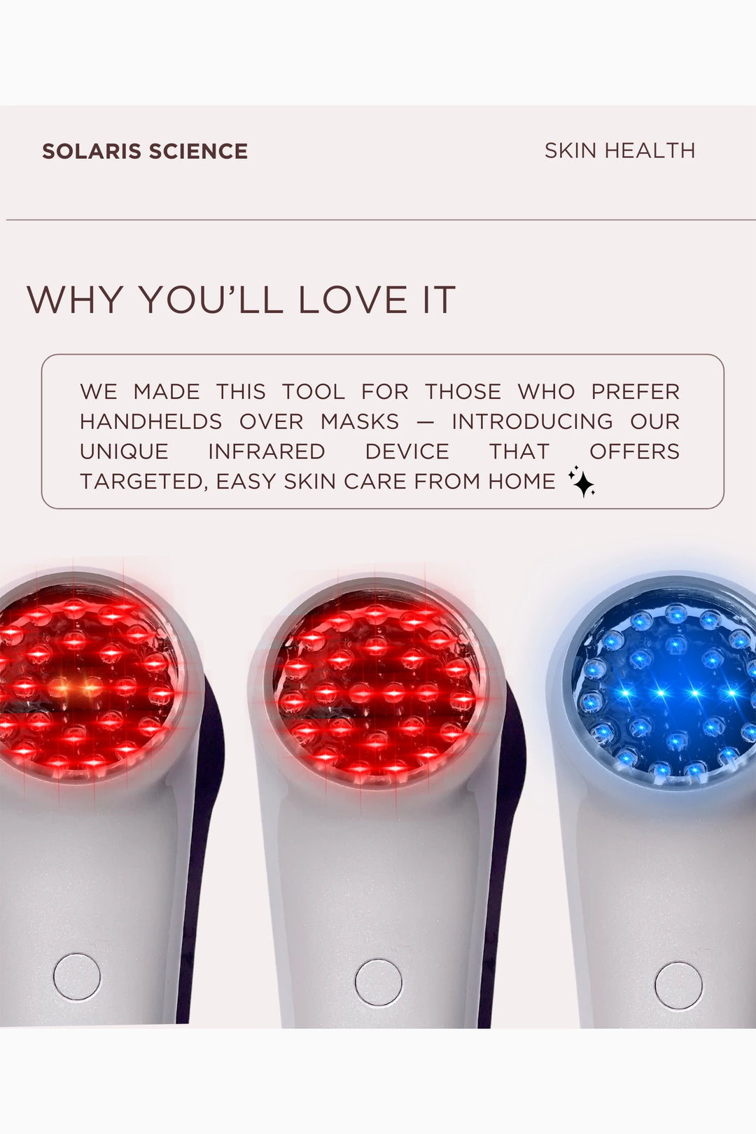 Visispec Handheld Infrared + LED Light Device - GLAM MODA